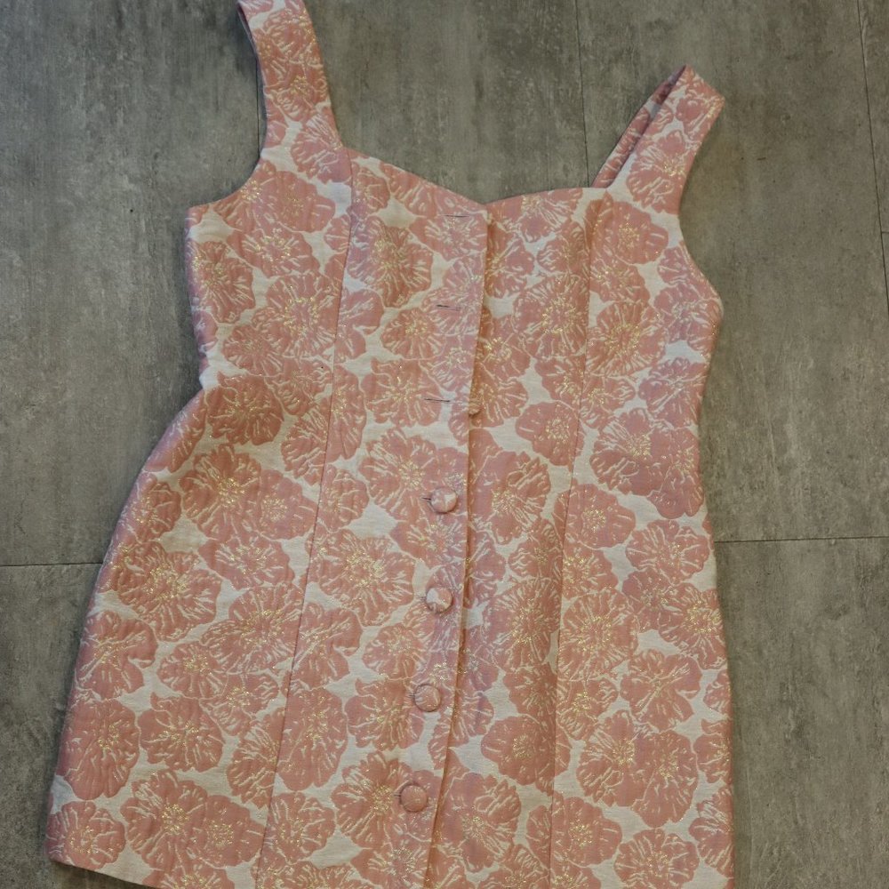 Pink flower Miss Selfridge dress
